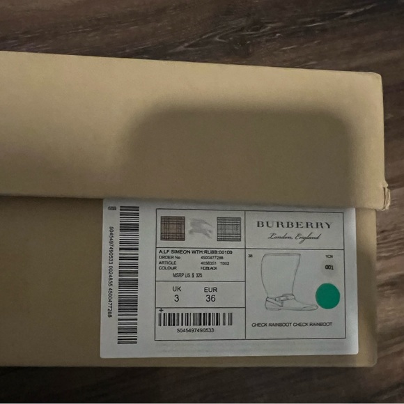 Burberry Rain Boots - Picture 8 of 8